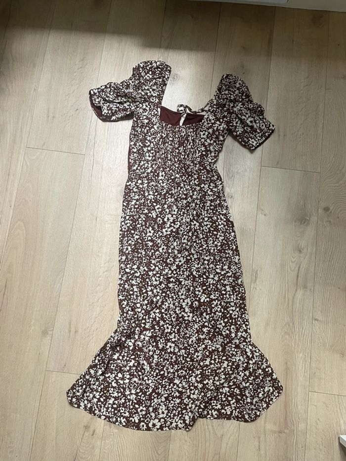 Robe longue à fleurs Bershka - photo numéro 2