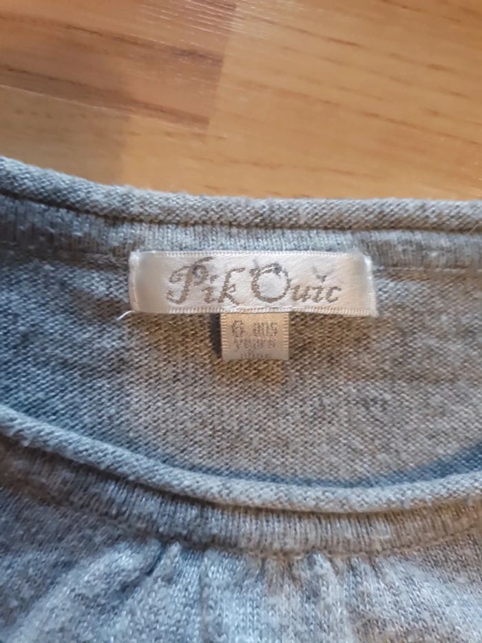 pull fin gris 6 ans pick ouik - photo numéro 2