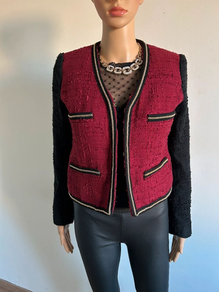 Blazer rouge et noir Mango taille S TBE