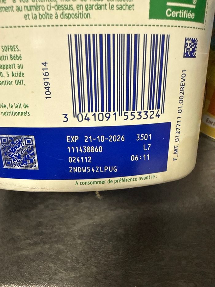 Lait 3ème âge Blédilait + céréales - photo numéro 3