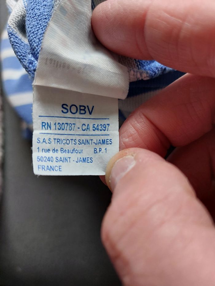 Sweat manche 3/4 Saint James taille 10 ans - photo numéro 6