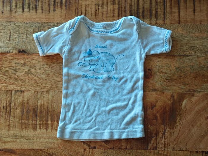 Lot de 2 maillots de corps 12 mois - photo numéro 3