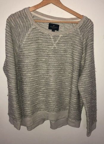 Pull gris et crème American Eagle Taille XL