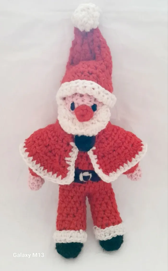 Décoration de Noël Père Noël fait main au crochet