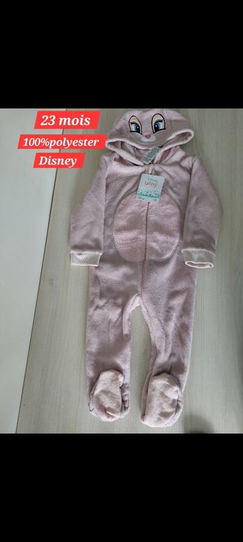 Grenouillère motif lapin fille 23mois 
