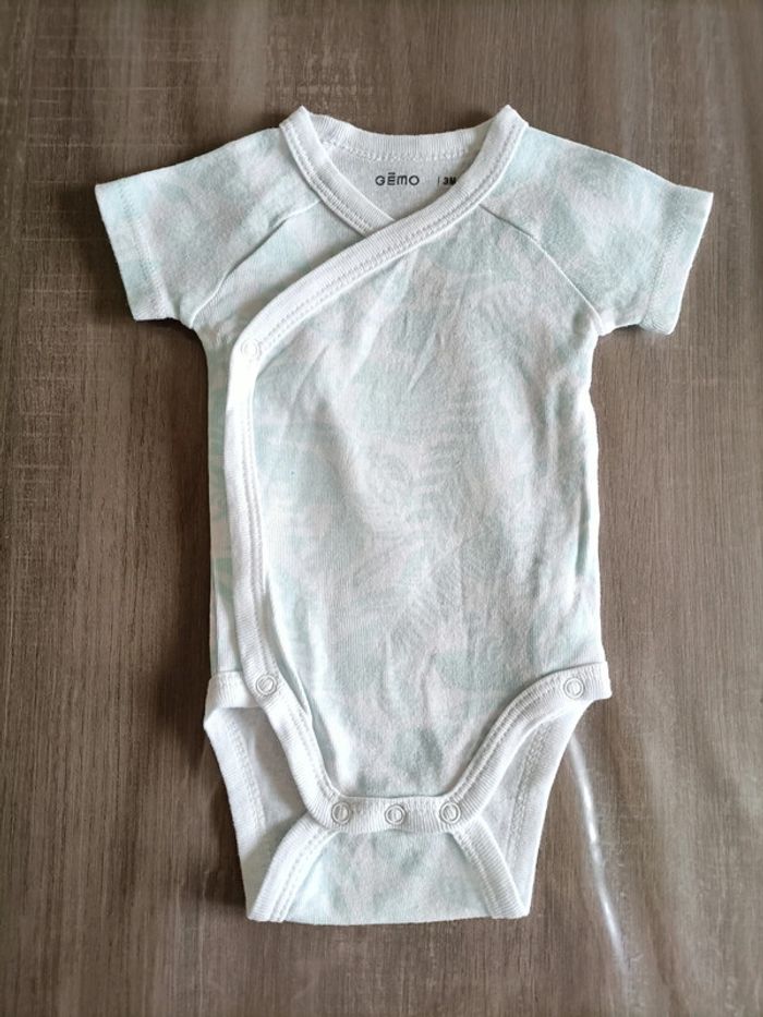 Lot de 3 bodies manches courtes Gémo 3 mois - photo numéro 7