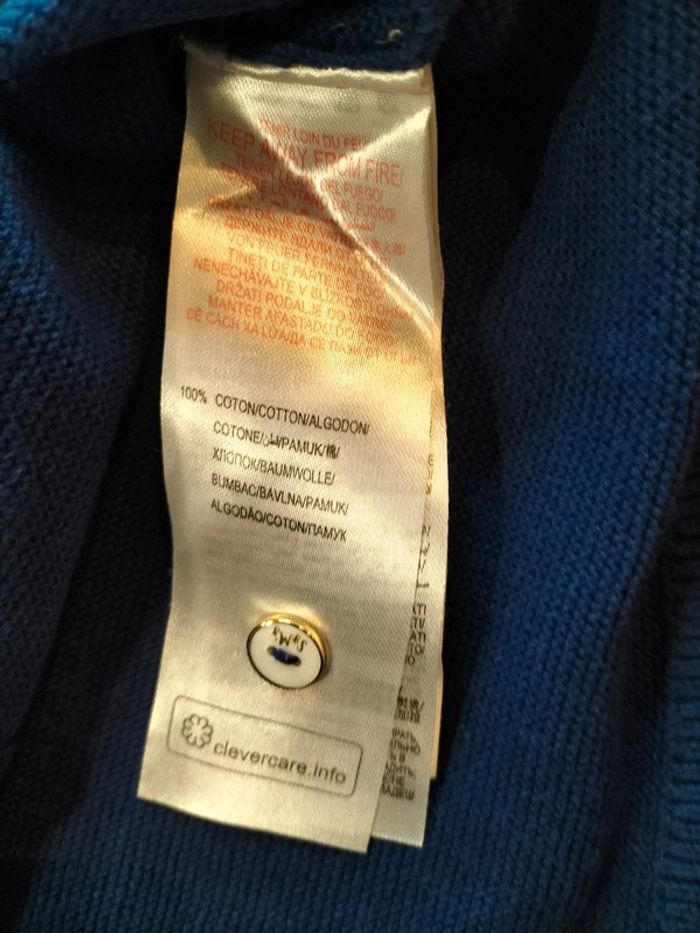 Gilet court manches longues bleu 6 ans Sergent Major - photo numéro 8