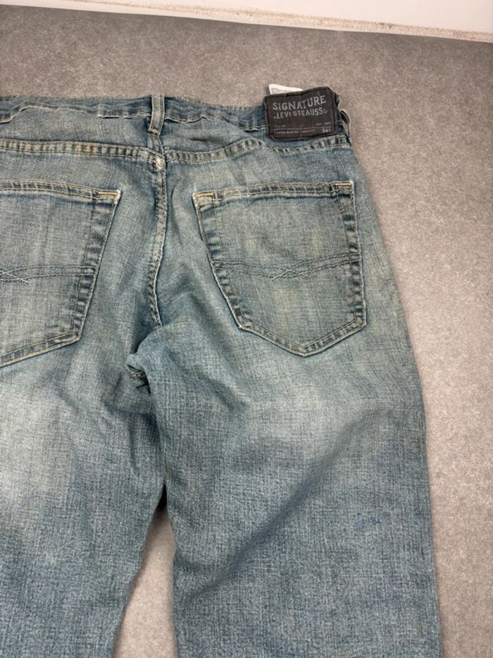 Jean pantalon coupe droite 561 noir bleu W32 L30 - photo numéro 6