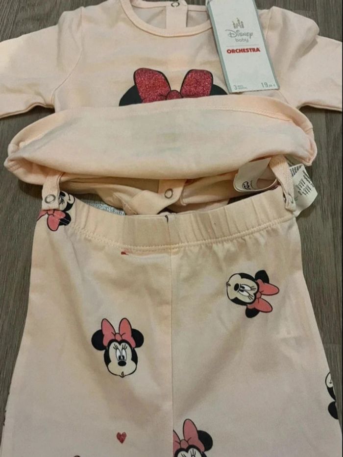 Pyjama deux pièces Disney Minnie taille 3 mois - photo numéro 3