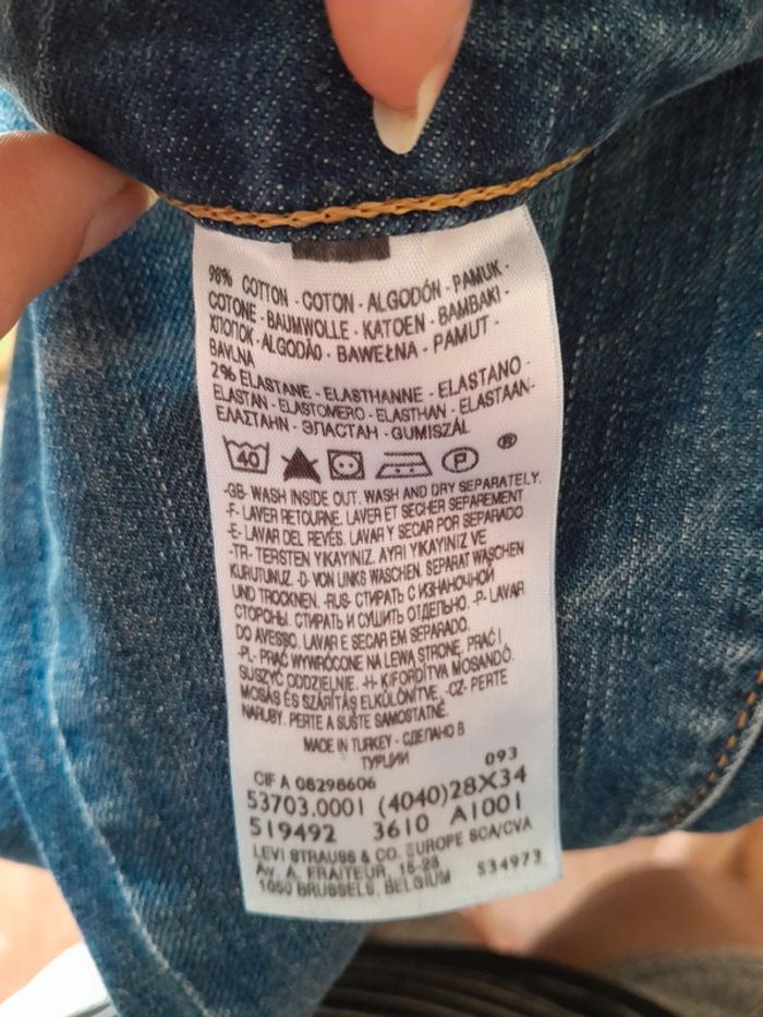 Jeans bleu Levi's taille 38 slim - photo numéro 10