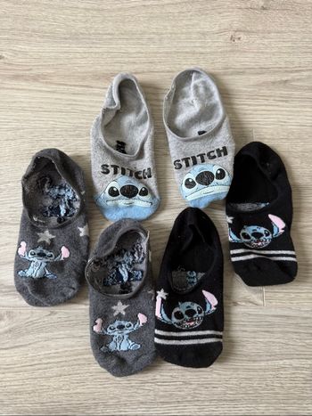 Lot de 3 paires de chaussettes stitch Disney 35-38