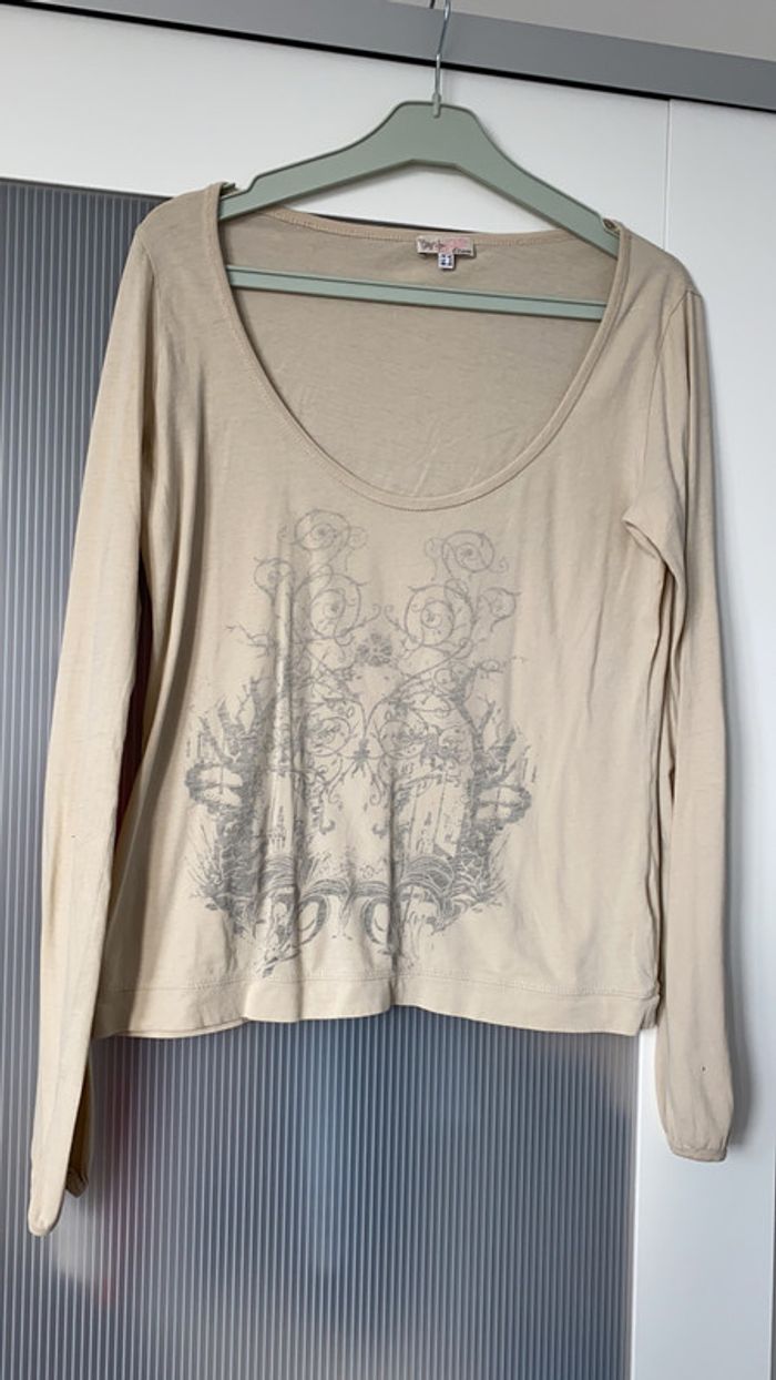 Teeshirt manches longues beige Etam taille 40