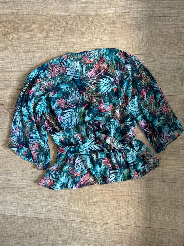 Blouse imprimée fleurie Morgan taille 40 jamais portée - photo numéro 8