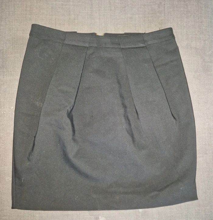 Petite jupe courte noir habillé Mango - photo numéro 4