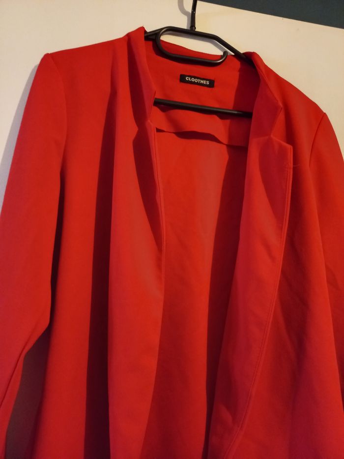 Veste femme rouge Taille 40 - photo numéro 5