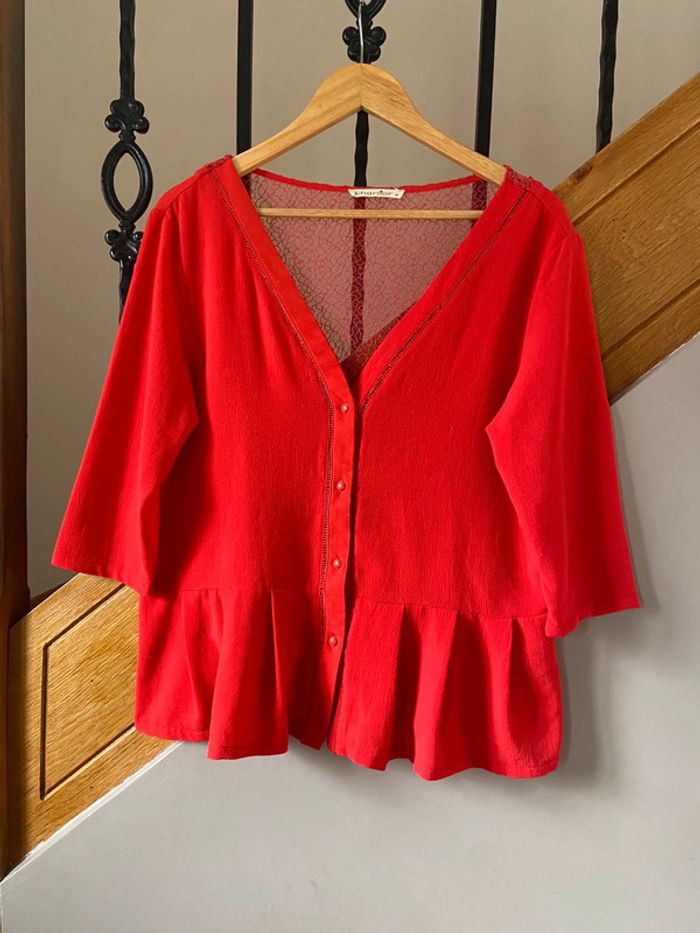 Blouse rouge Charlior