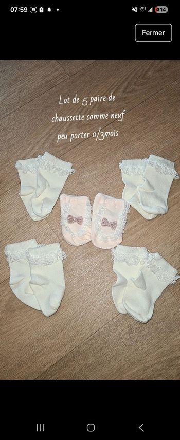 Lot de chaussette bébé 