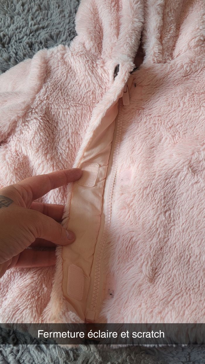 Manteau fourrure rose Orchestra - photo numéro 3