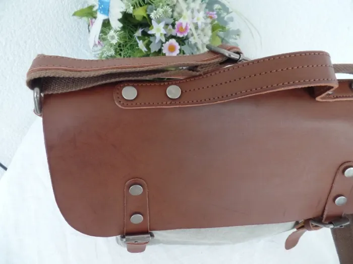 Sac cartable style gibecière Mandoline - photo numéro 2