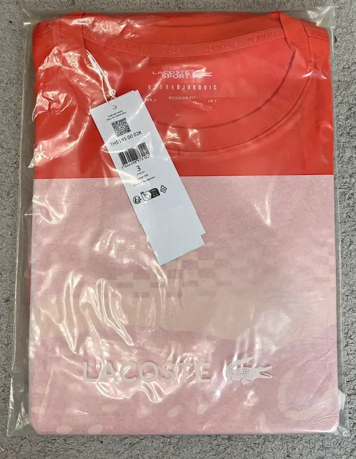 T-shirt Lacoste X Novak Djokovic NEUF - photo numéro 9