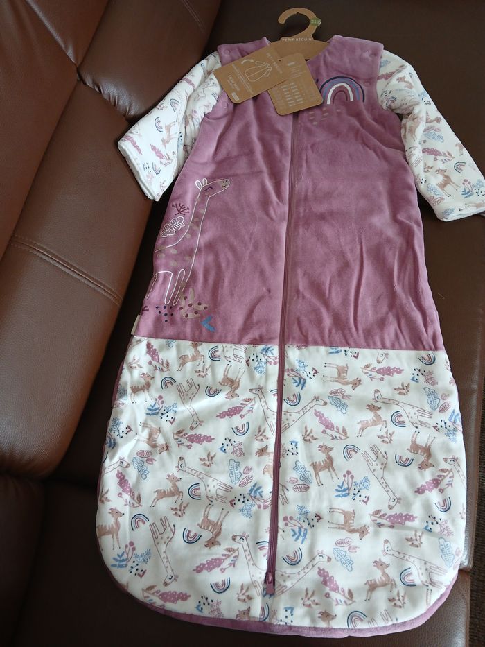 turbulette gigoteuse fille en velours petit beguin 18/36 mois 86/98 cm