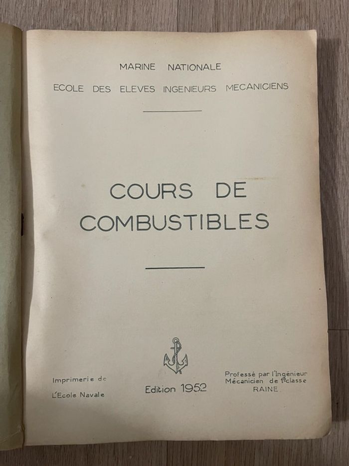 Cours de combustible 1952 - photo numéro 2