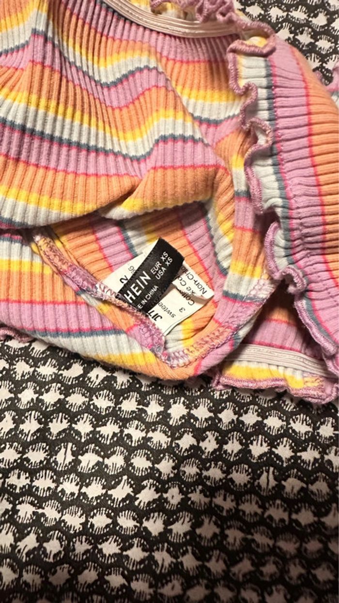 Crop top multicolore - photo numéro 3
