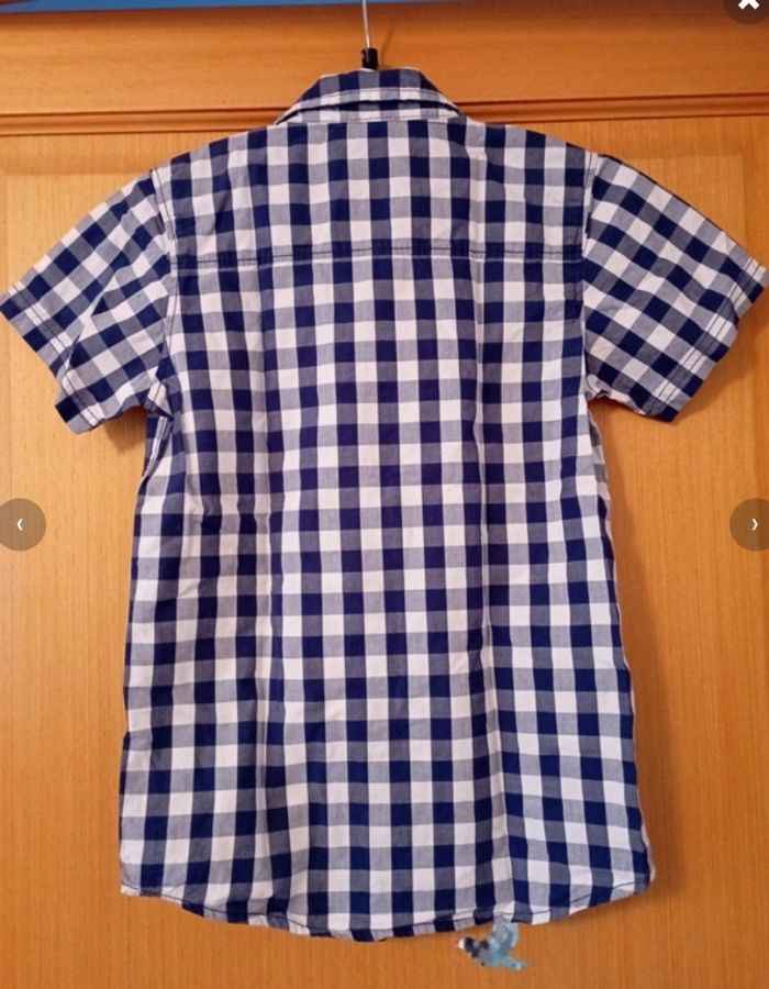 Chemise a carreaux bleu - photo numéro 2