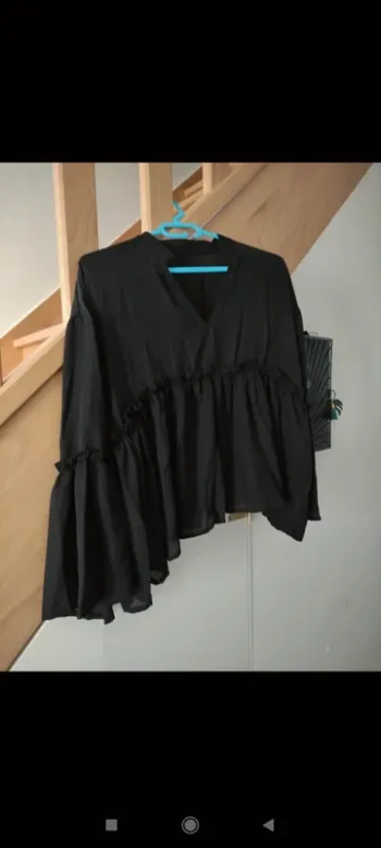 Blouse noire légère shein taille L neuve dans son emballage