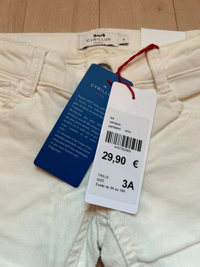 Pantalon jean slim fit Cyrillus 3 ans - photo numéro 2