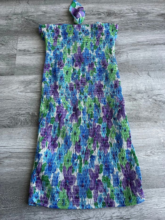 Robe bustier Bershka fleurie XS - photo numéro 3