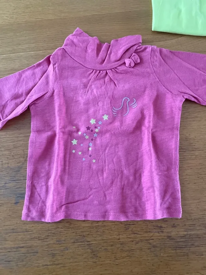 6 t-shirt manches Longues fille 6 mois - photo numéro 2