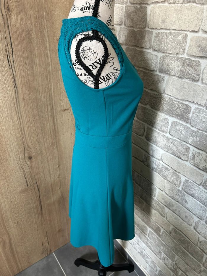 Robe patineuse bleu canard taille 34 - photo numéro 5