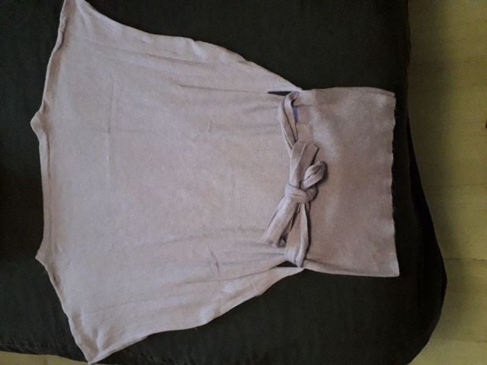 Pull violet manche style chauve-souris