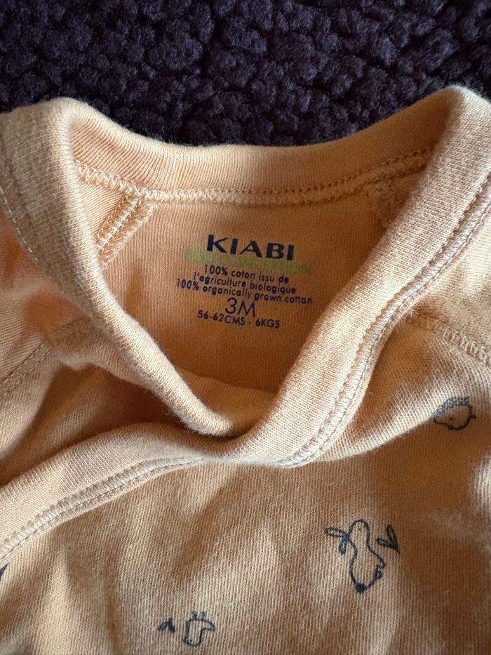 Body moutarde manches longues - Taille 3 mois - photo numéro 2