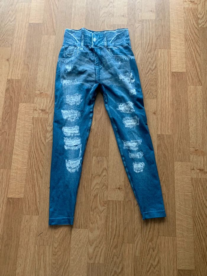 Legging effet jeans