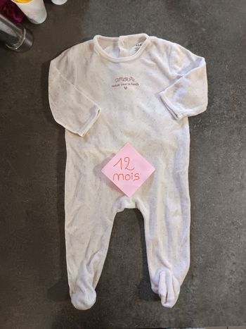 Pyjama amour 12 mois