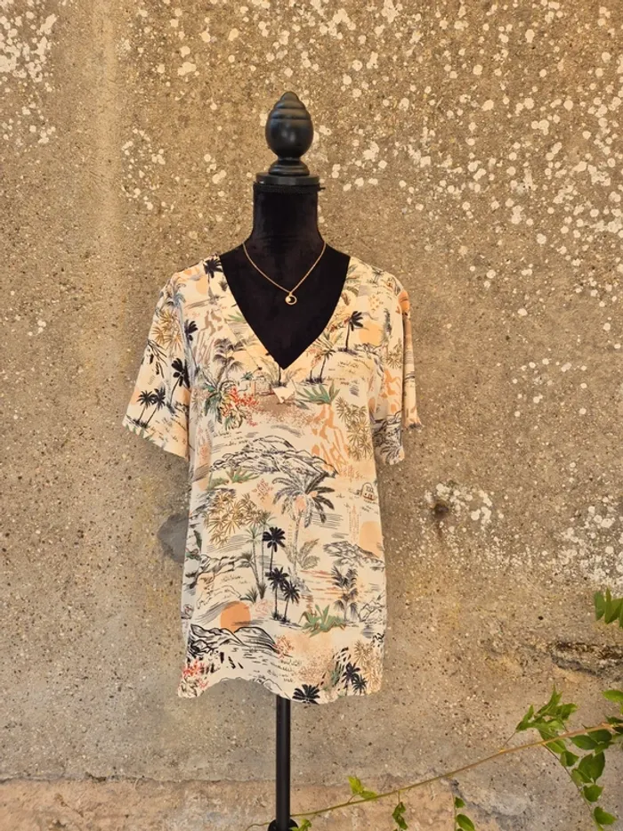 Blouse Cache Cache manches courtes T.42
