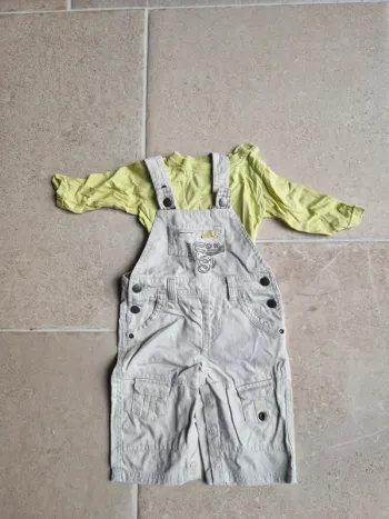 Ensemble salopette garçon 6 mois