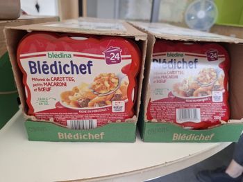 Lot 17 bledichef 24 mois Mijoté de carotte, macaroni bœuf