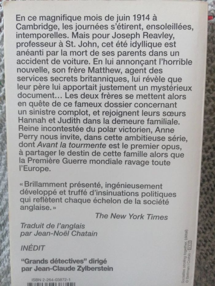 Anne Perry - Avant la tourmente - photo numéro 3