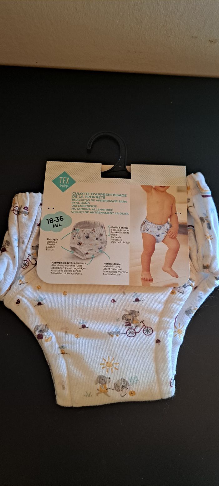 Culotte d'apprentissage Achat occasion Tex baby Blanc Neuf