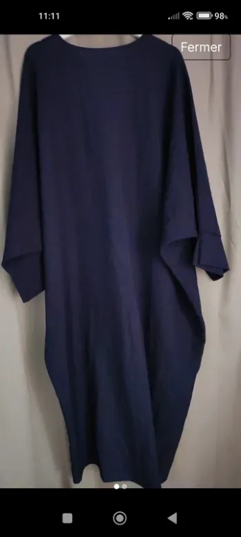 Très grande robe bleu