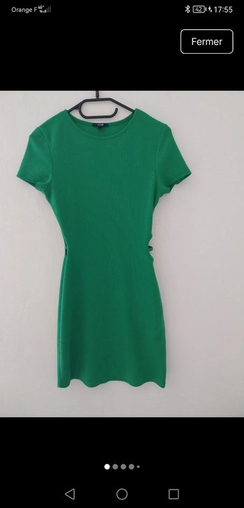 Robe verte kiabi 