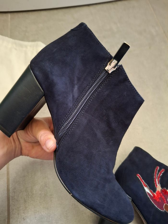 Special rentrée ! Bottines cuir synthétique neuve avec hirondelle T37ÿ - photo numéro 4