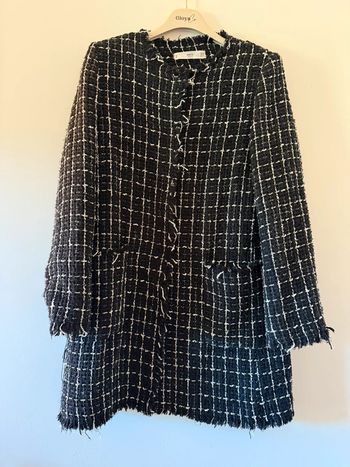 Manteau Mango noir et blanc