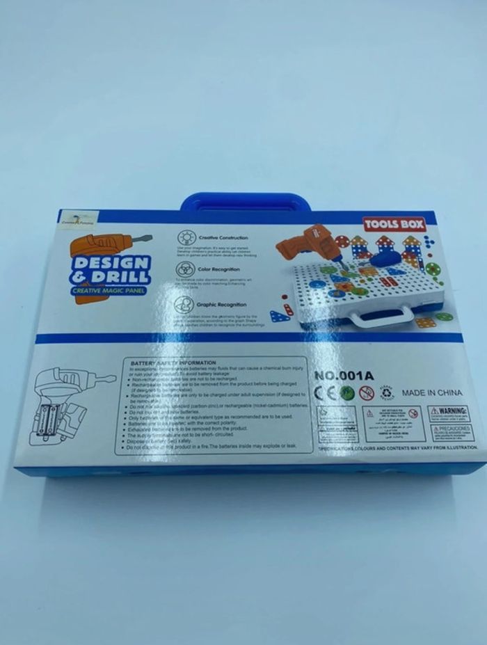 Trousse à outils portative - Jeu de construction avec perceuse - 151 pièces neuves - photo numéro 3