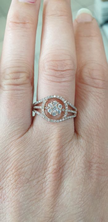 Superbe bague  vermeille et oxyde neuve