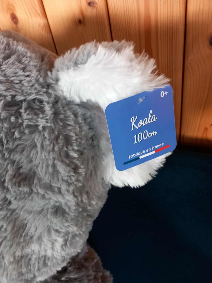Peluche koala 1 mètre neuve fabriqué en France - photo numéro 3