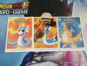 Lot Carte Pokemon Nintendo Dunkin Boomer Dracolosse Dragonite card 147 148 149